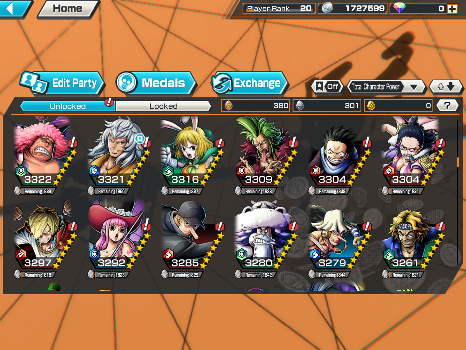 One Piece Bounty Rush Conta Top Shanks Red Yamato Akainu +Rd - Outros - DFG