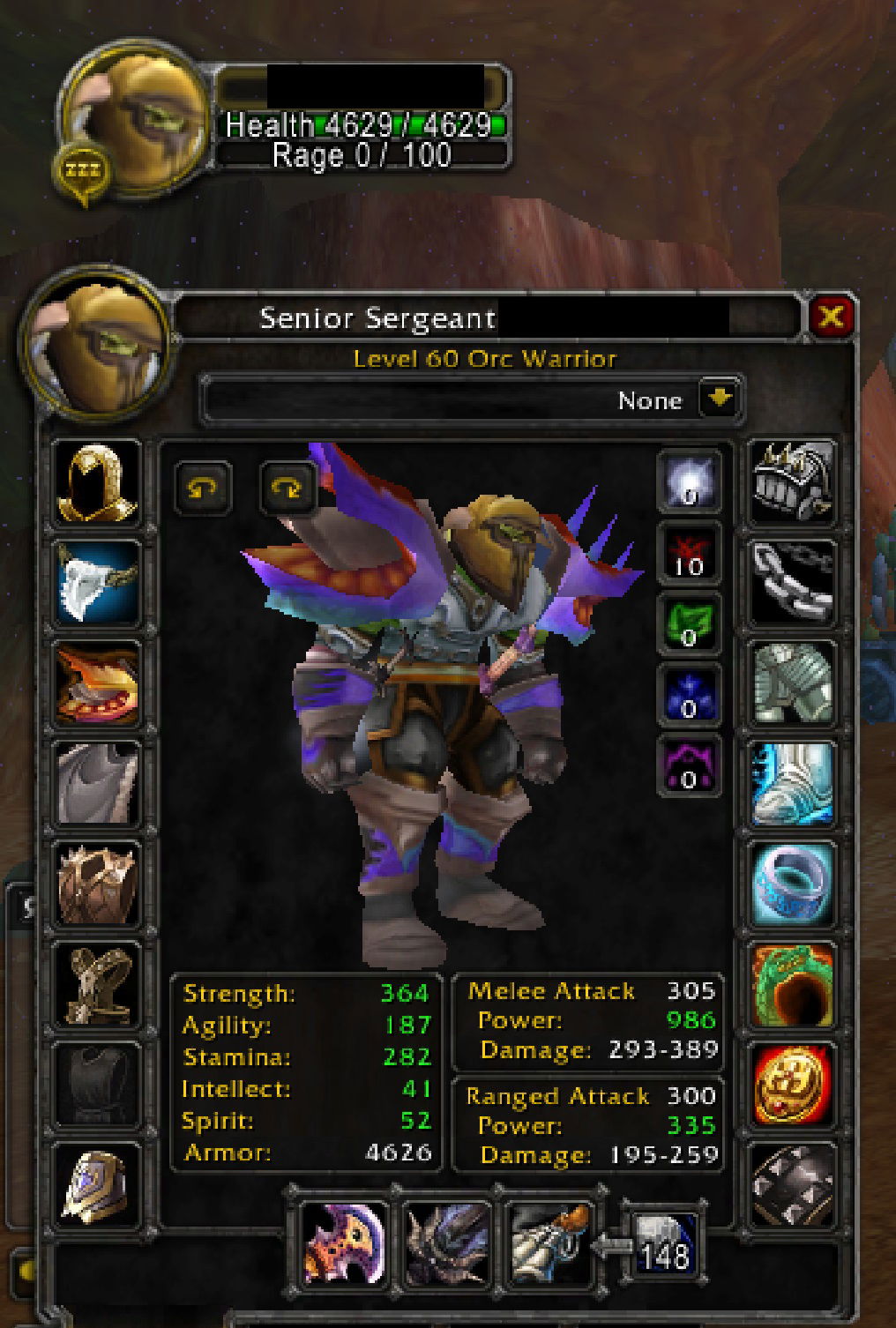 SOLD - [Turtle WoW] WTS Level 60 Orc male fury Warrior. Raiding Naxx. Well  geared - EpicNPC