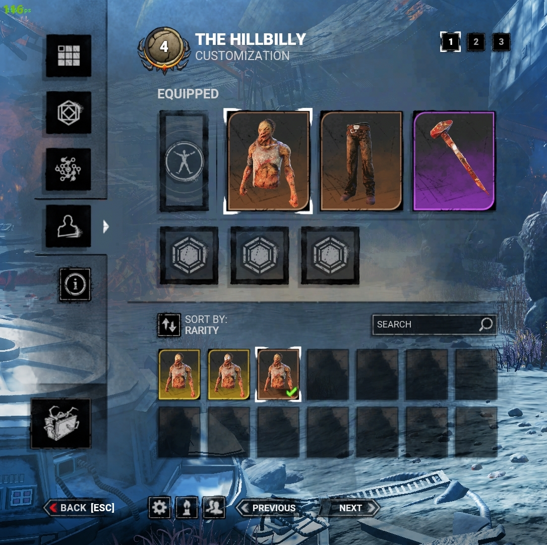 SOLD Selling LEGACY dbd account with l2 Dwight, meg, Jake, Nea, l1