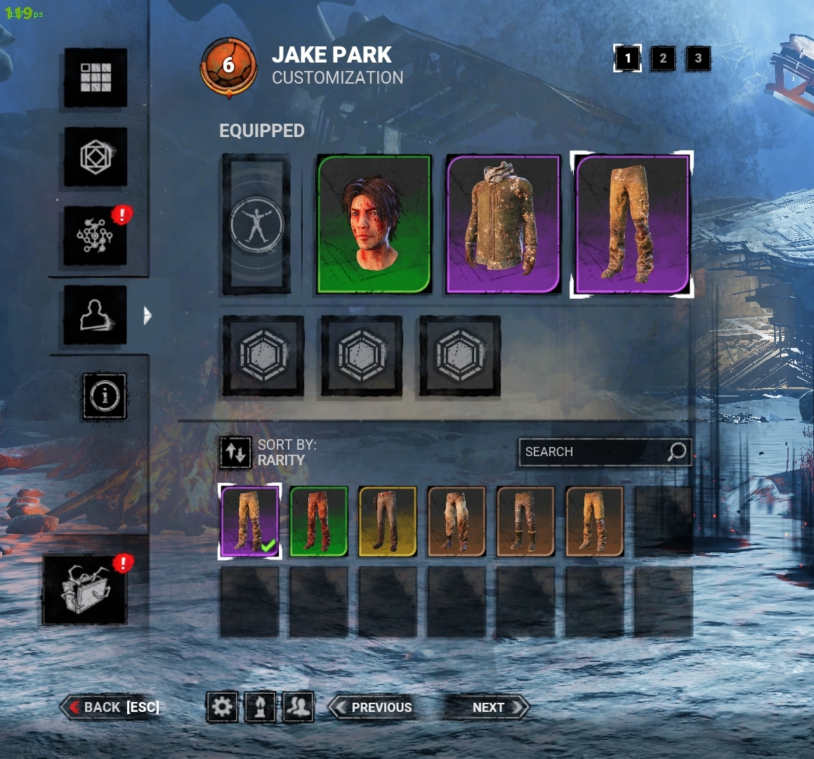 SOLD Selling LEGACY dbd account with l2 Dwight, meg, Jake, Nea, l1