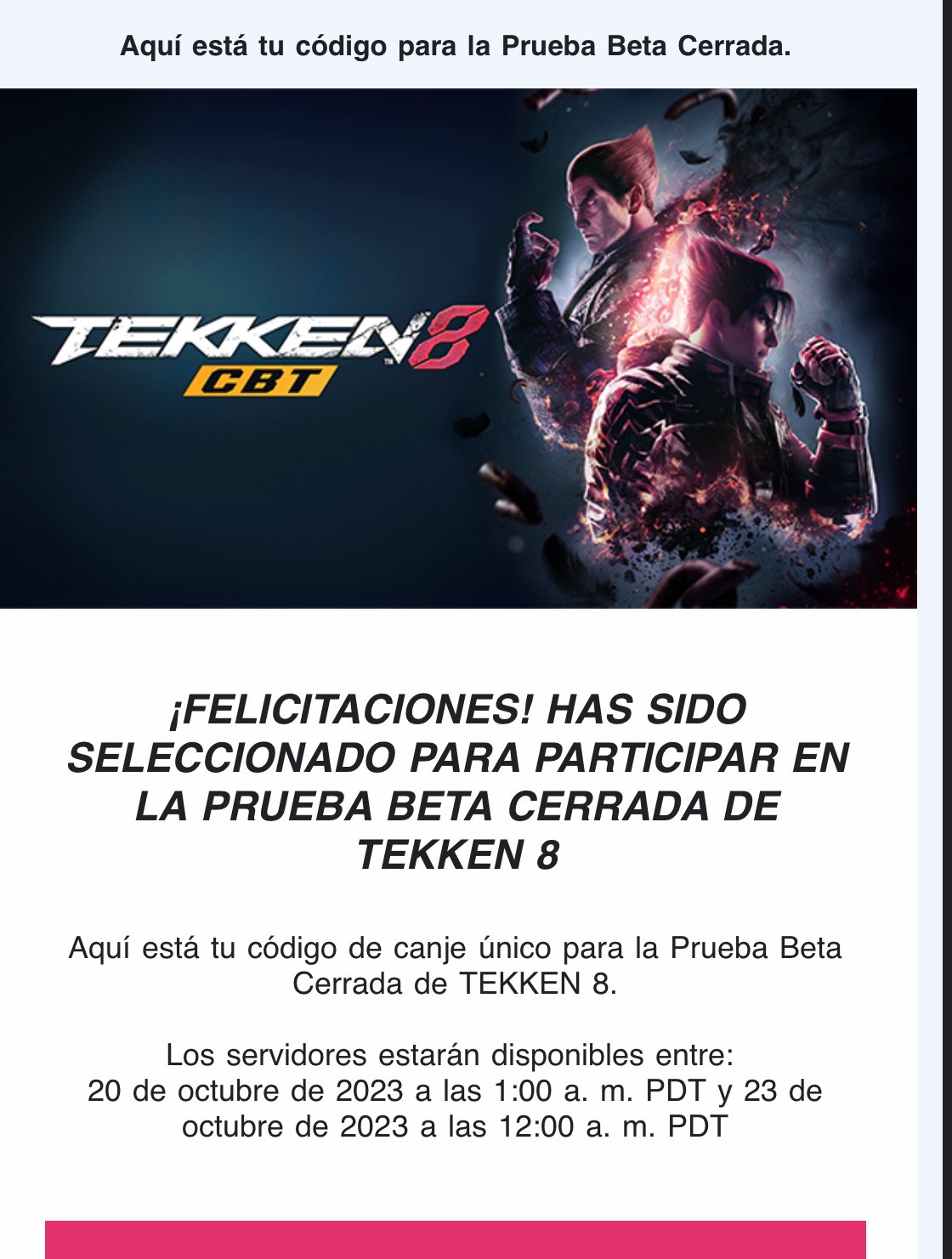 Tekken 8 Beta Key PC Steam CBT Closed Beta Test - Fast delivery