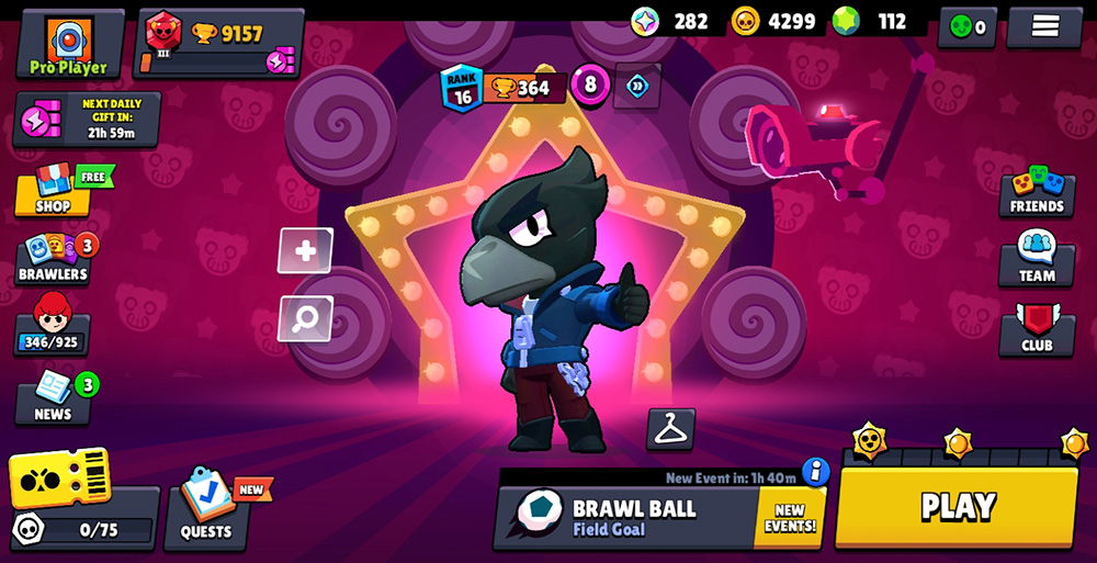 Brawl Stars Lvl 61 3177 With Legendary Crow 40 Epicnpc 3259