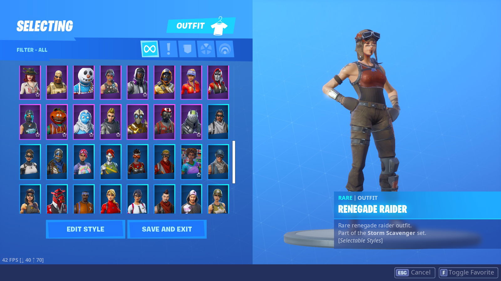 Renegade RaiderBlack Knight stacked account - EpicNPC