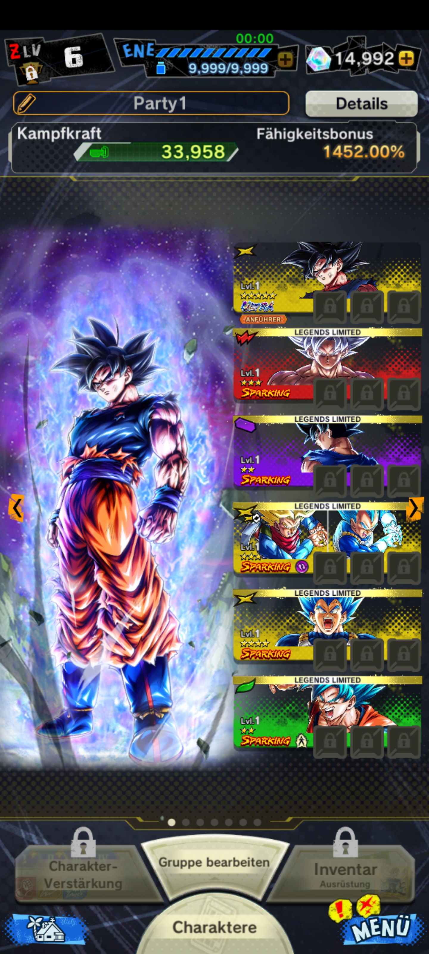 SOLD - 100% fresh account with new Ultra Ui Goku + 8lfs +15000 cc and ...