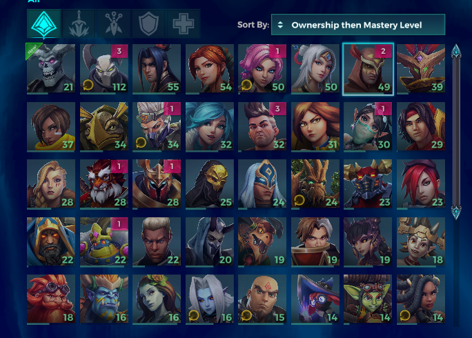 Selling - Paladins account with Season 3-4-5 GM frames - EpicNPC