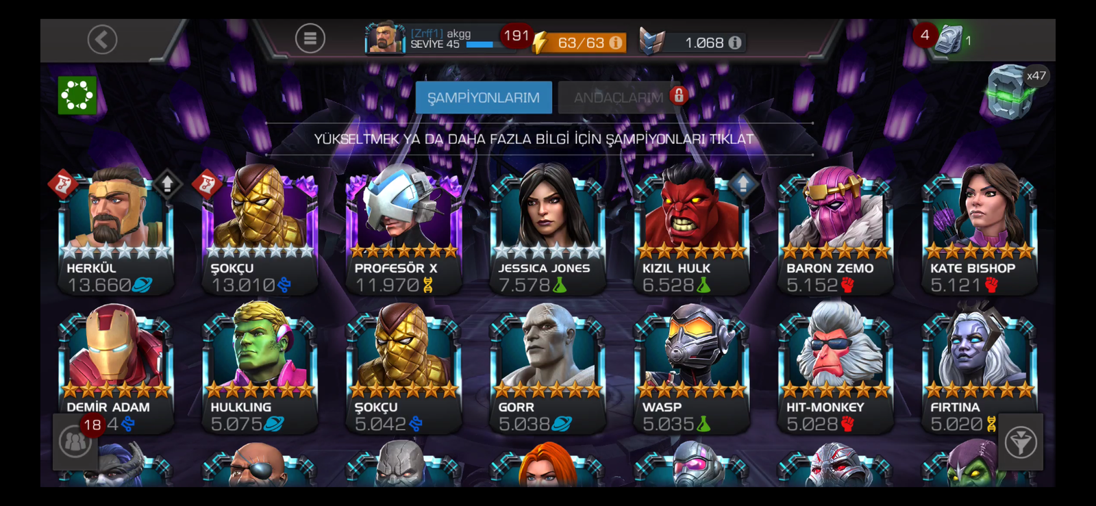 SOLD - 7* Shocker duped , Professor x | Wol X,Hercules,Jessica Jones ...