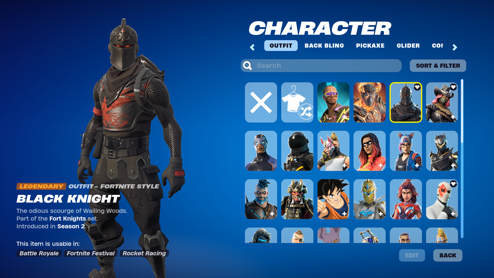 Selling - Selling Black Knight account contact me for price - EpicNPC