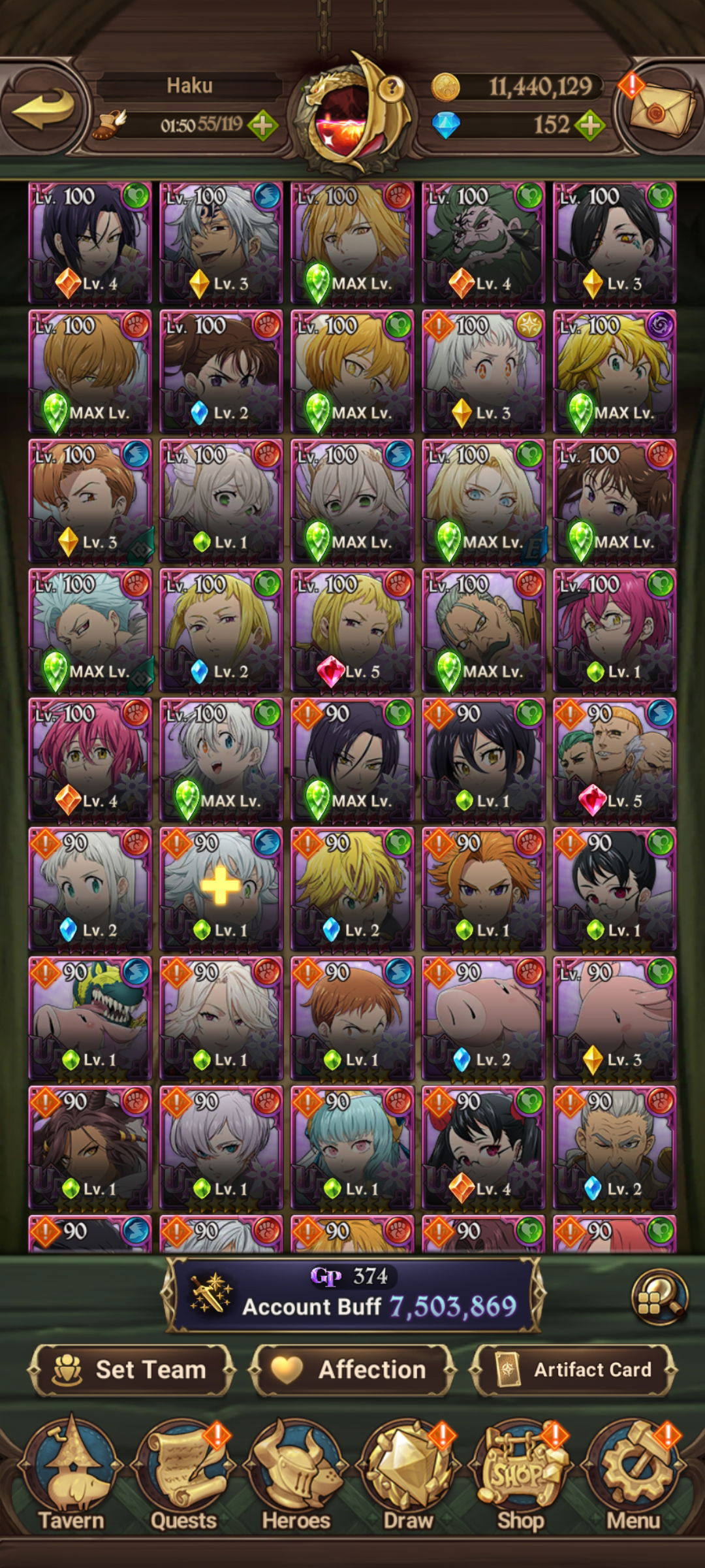 SOLD - Beast 7,5m 450💎4 LR All Meta 65 Relic Overlord ToG Mushoku ...