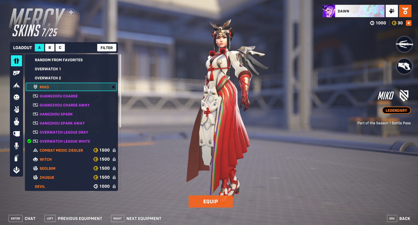 SOLD - 💗 Mercy Miko + OW1 OWL skins 💗 Cyber Ninja Genji 💗 - EpicNPC