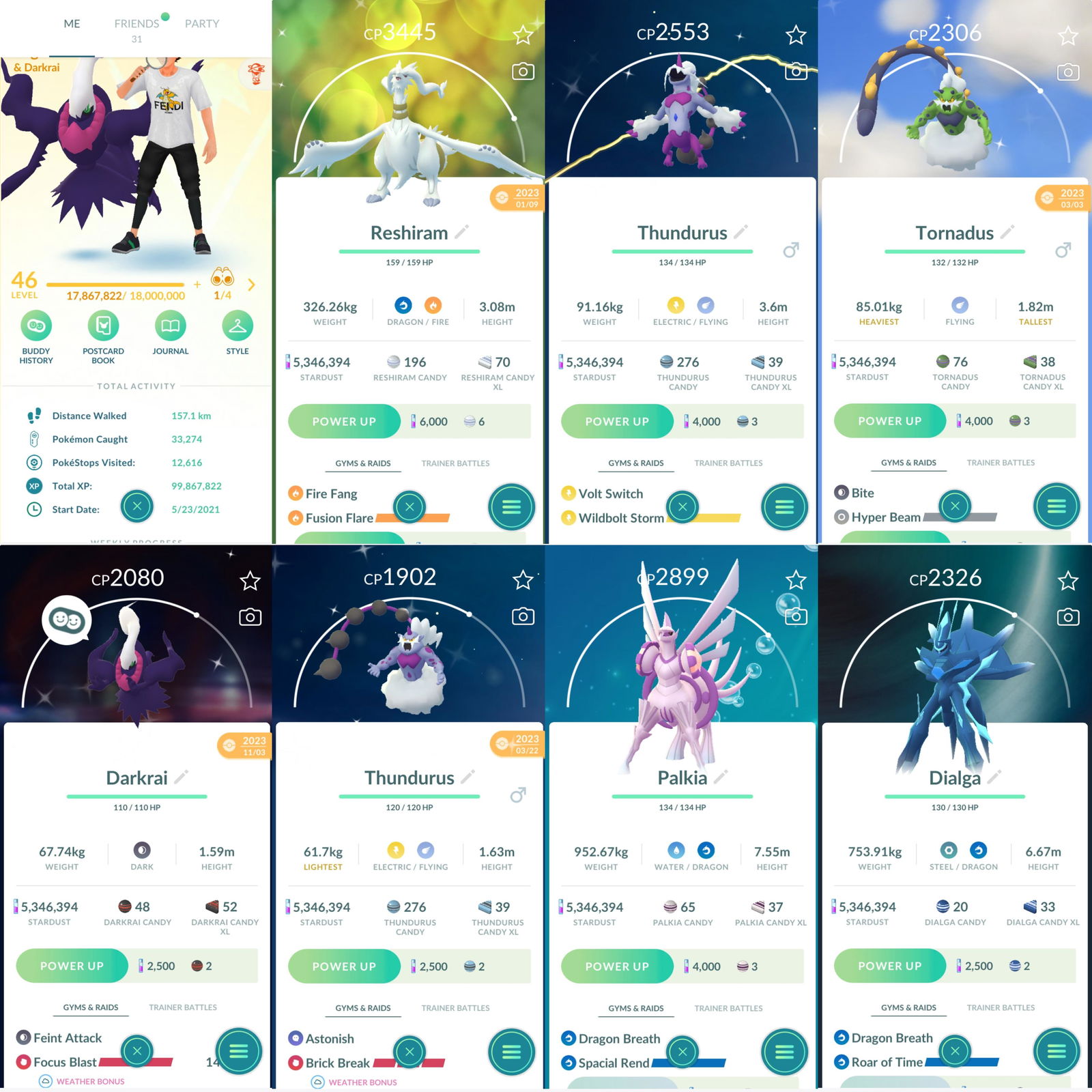 Selling - 853 instinct lv46 Master Ball Reshiram100 Lugia100 Zapdos100 ...