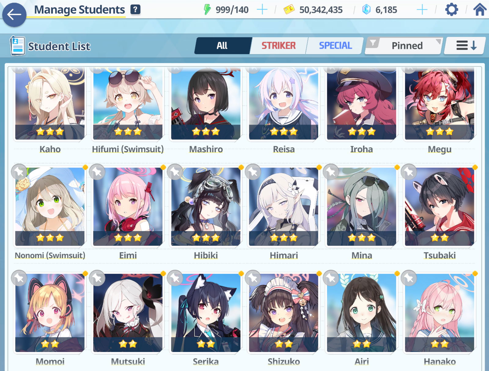 Selling - [Global/EU] Starter accounts S Hanako + 5 other limited 