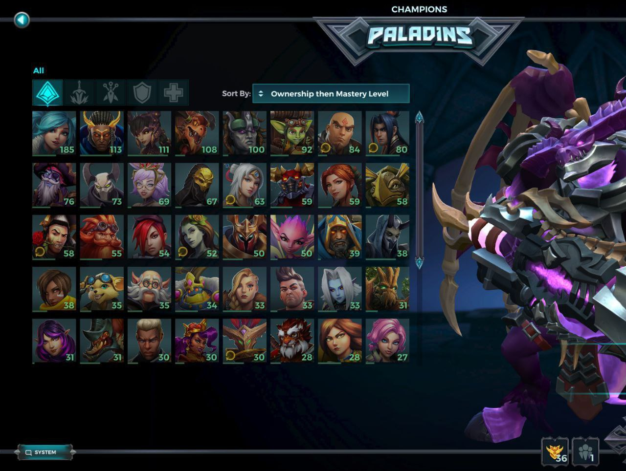 999 Lvl Gm Masters S3-s6 Frames, 1281 Skins(19 Limited) High Elo, Pncl 