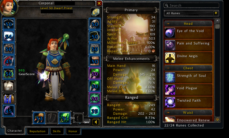 Sold Us Sod Crusader Strike Priest 50 Lvl 590gs Geared Mount 179 Epicnpc