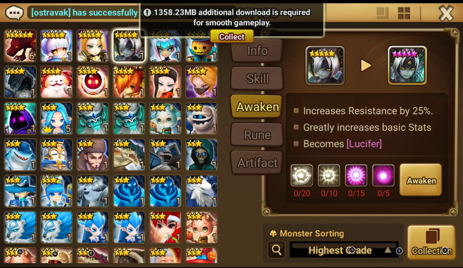 Selling FOR SALE summoners war account with Lucifer and 2 5nat (EU Server) EpicNPC