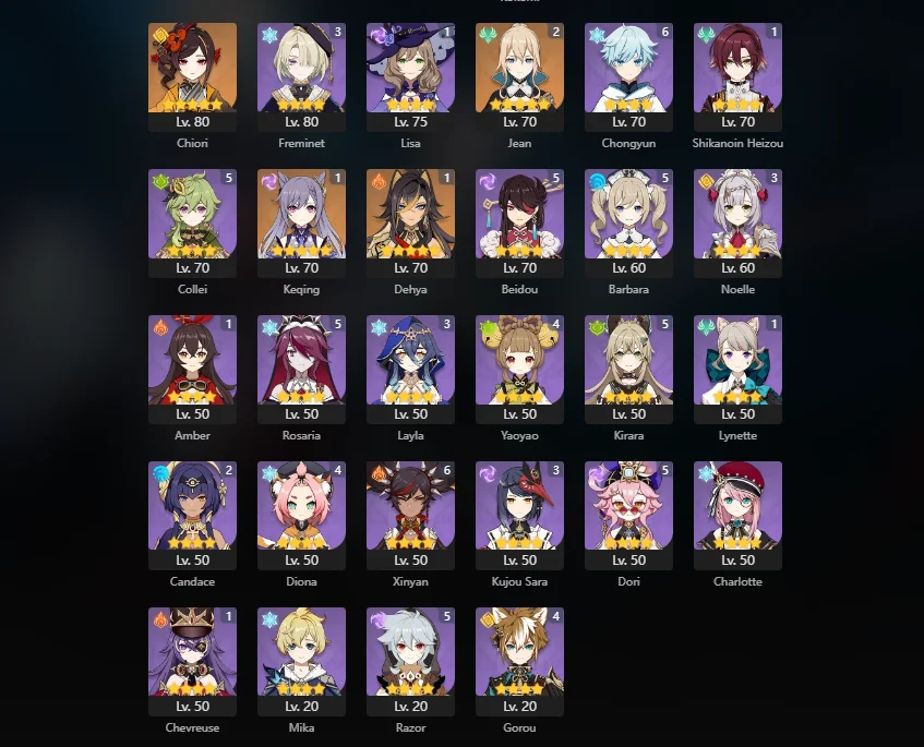 Selling - Asia | 2in1 Hsr + Genshin Endgame | Acheron E1 + Sig | Arle ...