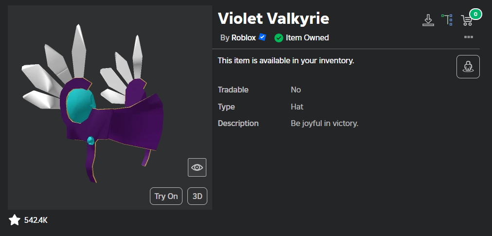 Headless Korblox Violet Valk 400 Hats Epicnpc