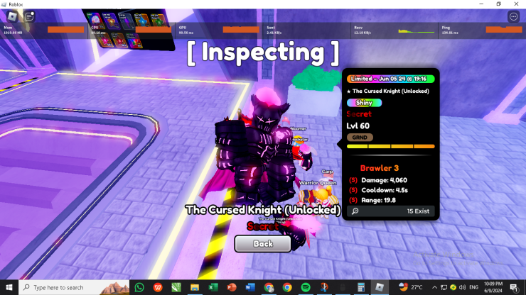 Selling Evolved Shiny Igris Triple S Stats Anime Defenders Roblox Epicnpc