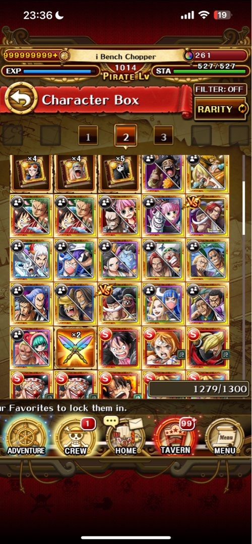 Selling One Piece Treasure Cruise account with all Anni characters EpicNPC