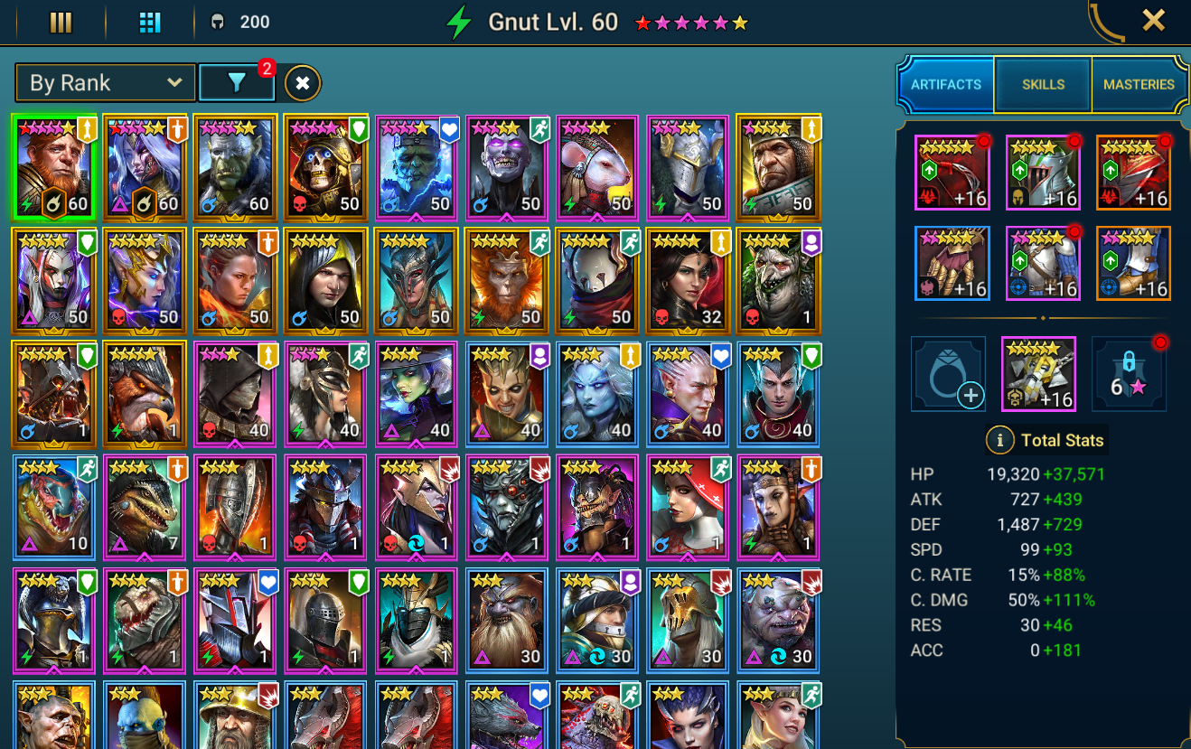 Selling - Start with Gnut+Riho+Astralith+Ignatius+Pinthroy and 11 ...