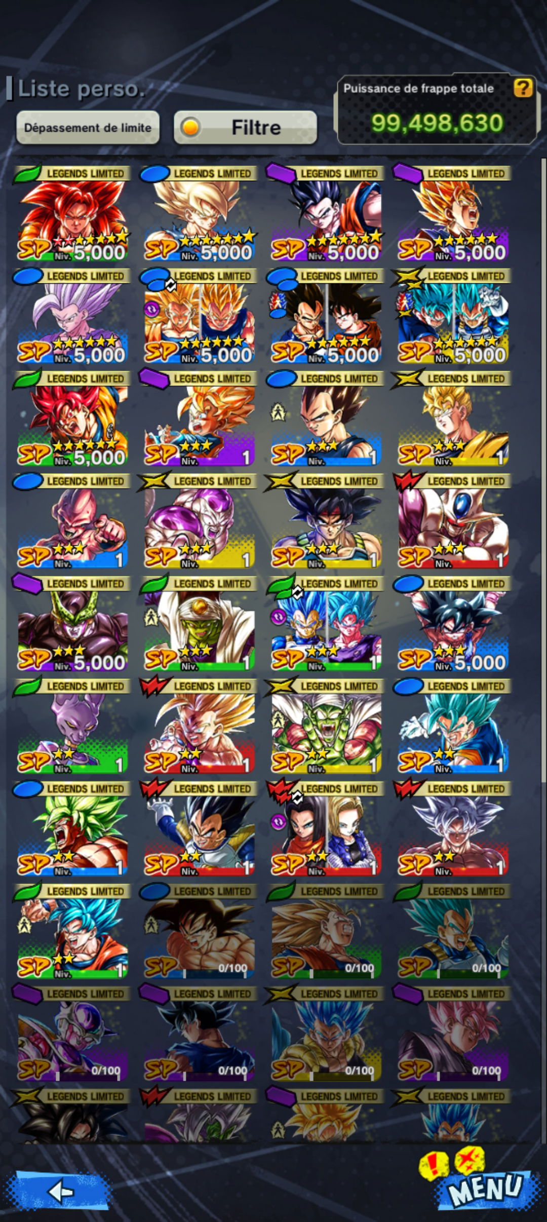 Selling - All anni units 6-7* + UL SSJ4 Gogeta - 4 Ultra -90 ...