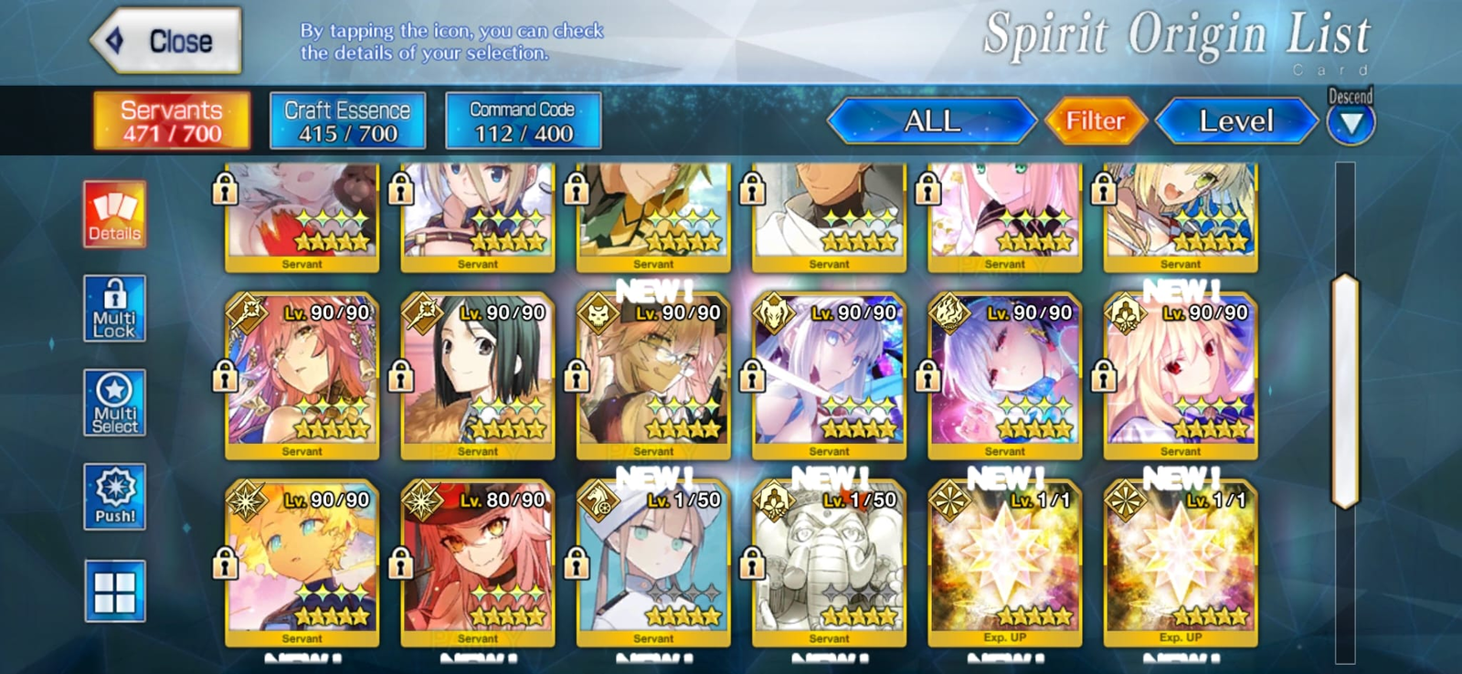 NA 1200 SQ/90 tickets 22SSR Koyan light+dark, Morgan, Summer kama ...