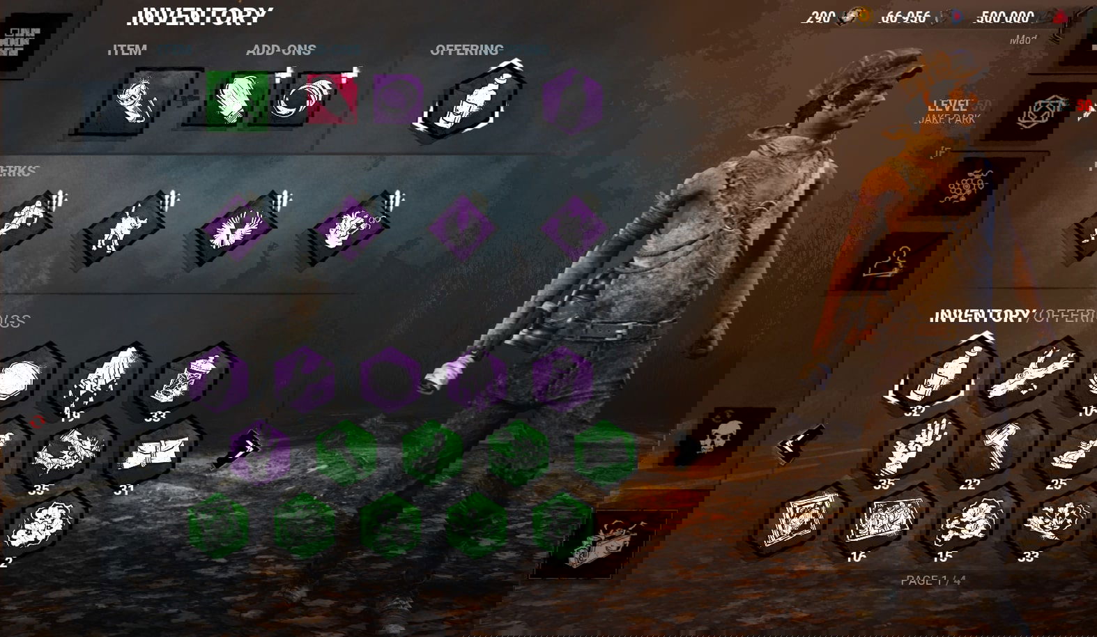 Dead by daylight account with p3 lvl 50 all characters. VERY CHEAP