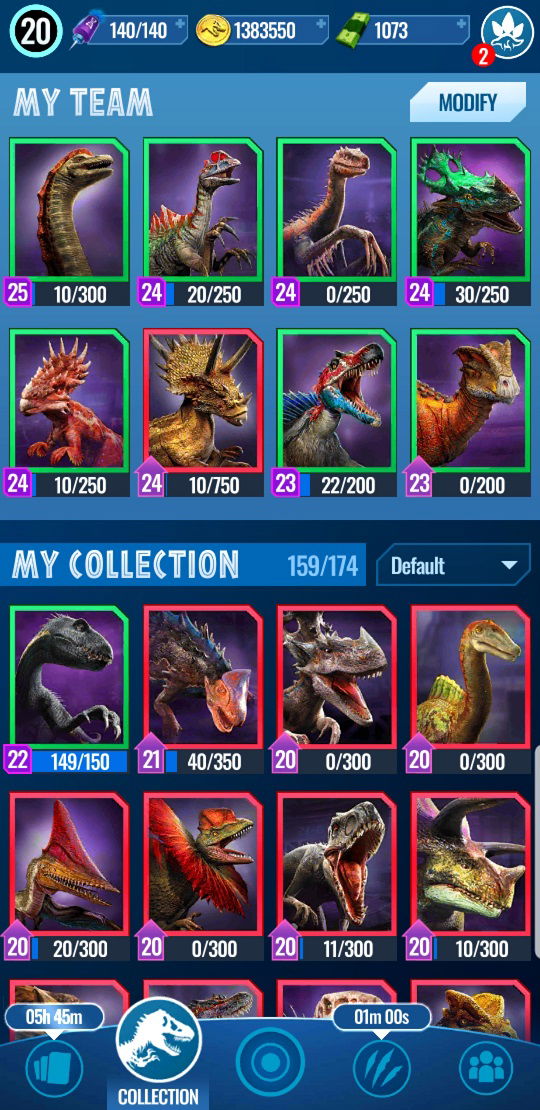 Jurassic World Alive - LVL 20 Account with tons of DNA and Boosts - EpicNPC