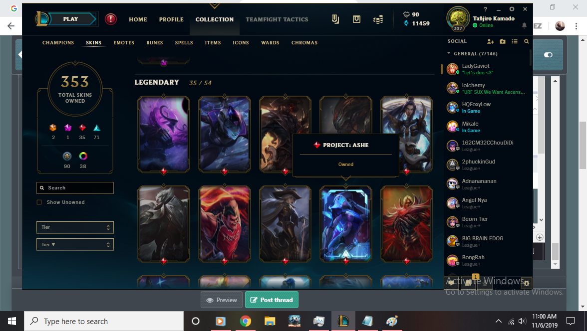 Season 3 Skin collecting Account - LoL Selling - PixelForum