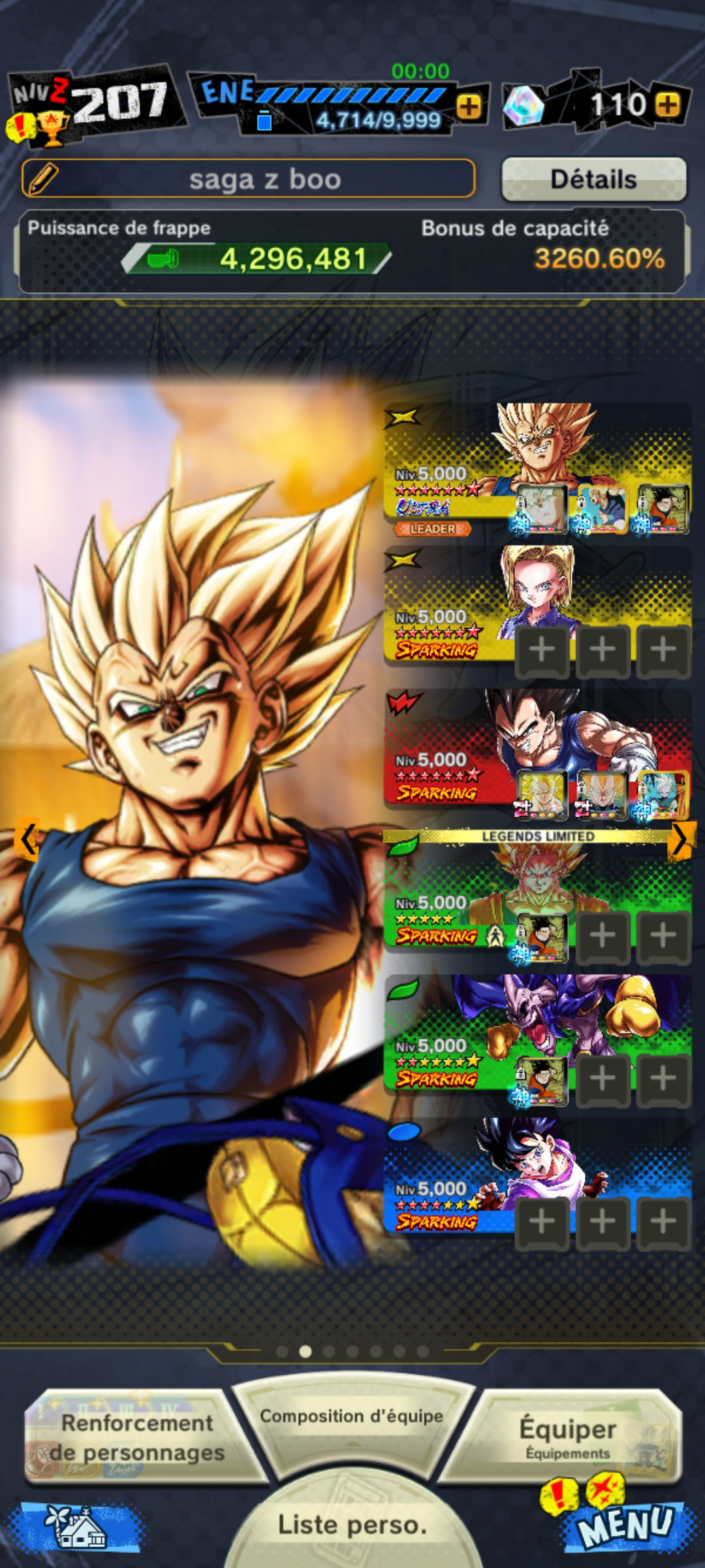 Selling - whale account saga z boo meta majin 14star 70$ - EpicNPC