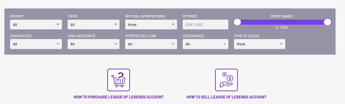 Buying a League of Legends account - tips for buyers and sellers - EpicNPC