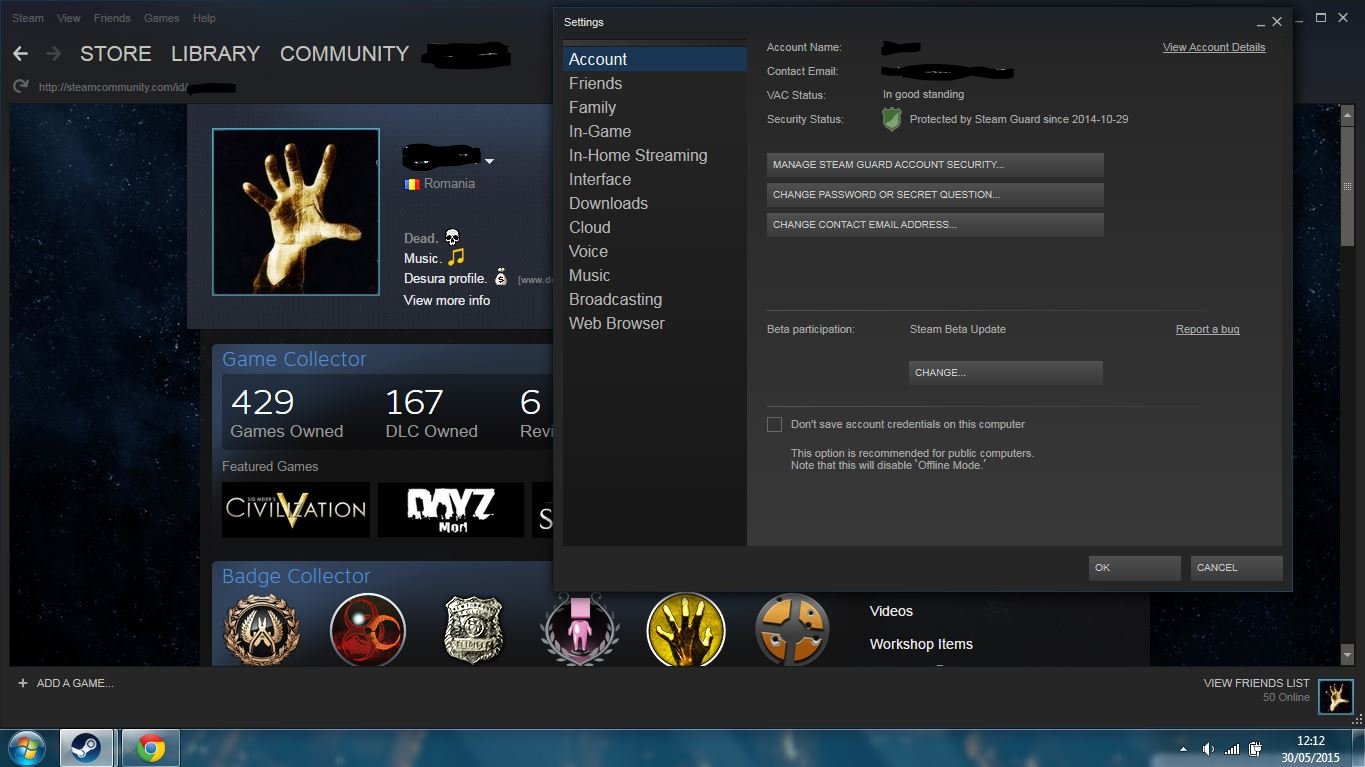 WTS] Steam Account, Level 42, 22 Games