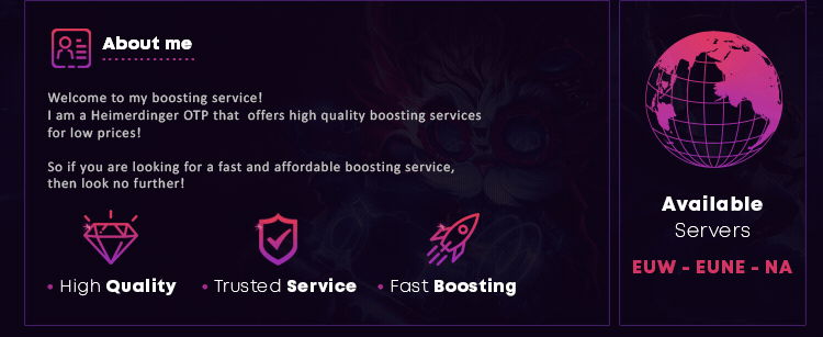 Selling - League of Legends Elo Boosting Service (Euw/Eune/Na